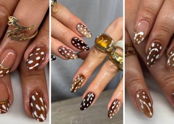 Deer Print Nails Are the Cozy Manicure Taking Over This Winter