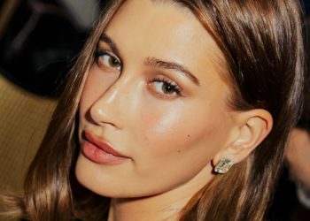 Hailey Bieber’s Rosewater Chrome Nails Are a Sweet Hint of Spring — See Photo