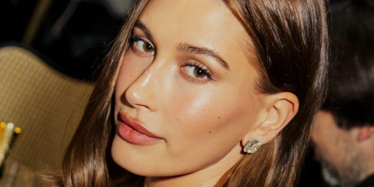 Hailey Bieber’s Rosewater Chrome Nails Are a Sweet Hint of Spring — See Photo