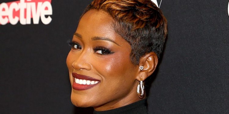 Keke Palmer Is Channeling Hitchcock Glam With This Scarf and Makeup Combo — See Photos