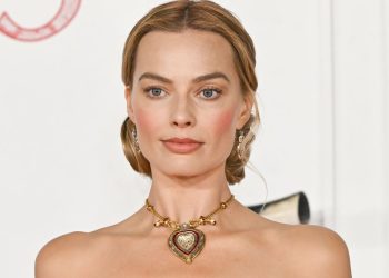Margot Robbie Paired the Fanciest Dress With the Most Casual Glam—See the Photos