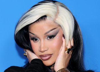 Cardi B Mixed Chrome, Ombré, and French Details Into One Mesmerizing Manicure—See the Photos