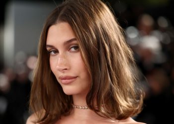 Hailey Bieber’s Oscar Party Nails Are a Major Departure From Her Go-To Glazed Mani—See the Photos