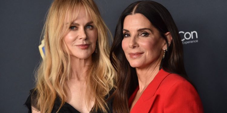 Nicole Kidman and Sandra Bullock’s Matching Waves Are Practically Magic—See the Photos