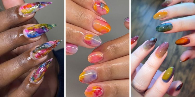 Watercolor Nails Are This Summer’s Dreamiest Nail Art Trend