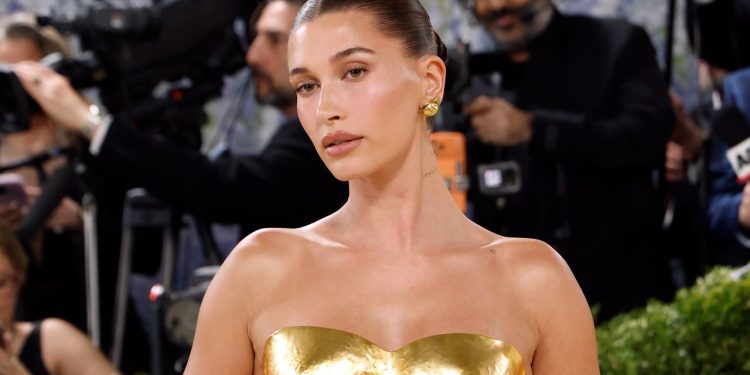 Something’s Missing from Hailey Bieber’s Opaque White Manicure—See the Photos
