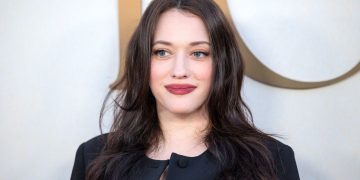 Kat Dennings Did Her Pierced Chrome French Manicure Herself — See Photos