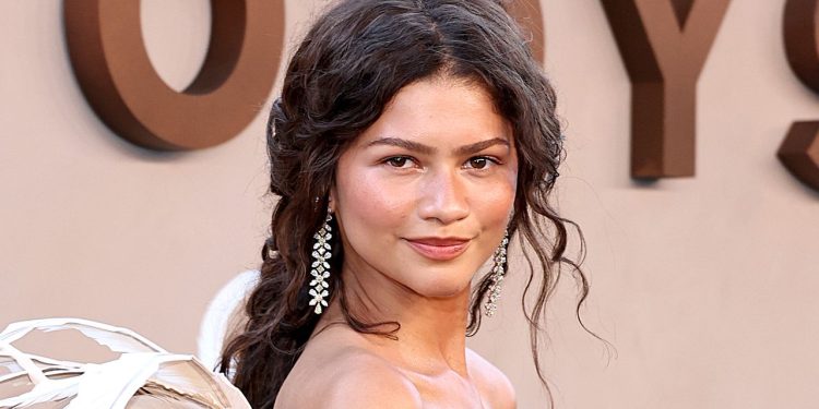 Zendaya’s Undone Braid and Flushed Cheeks Would Be Right at Home on Mount Olympus—See the Photos